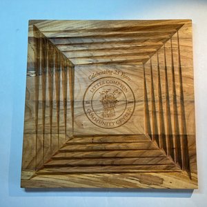 Custom engraved medallion plaque
