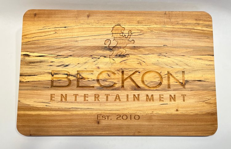 Corporate logo charcuterie board — Beckon Entertainment
